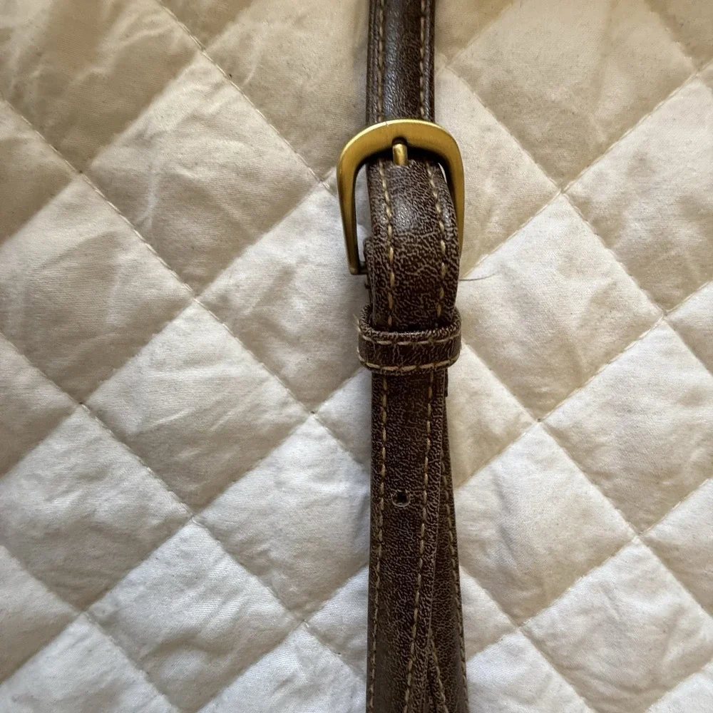 Q&A-Shoulder Bag-Purse-Vintage-Removable Organizer Wallet-Medium size-Brown‎ - Picture 6 of 14